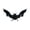 Black, variant on Realistic Black Bats Ornament Plastic Bats Wall Mount Decor Spooky Halloween Decor For Front Door Window Wall Porch Party Layout