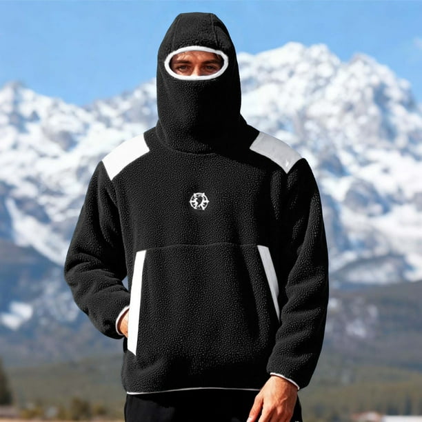 MHFRRA Sudadera con Capucha y Chaqueta de Gran Tamaño con Capucha de Overseas Trade Negro