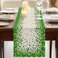 thumbnail image 3 of Table Runners 90 Inches Long Dress Scarves, St. Patrick's Day Farmhouse Coffee/Dining/Kitchen Table Runner for Living Room, Spring Lucky Shamrocks Leaves Retro Country 13x90 Inch, 3 of 9