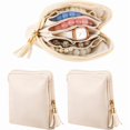thumbnail image 1 of 2 Pequeños Estuches de Viaje para Joyas para Mujer, Minibolsa Organizadora con Cremallera para Anillos y Collares., 1 of 1