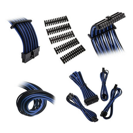 Extension Cable Kit - Bitfenix Alchemy 2.0 Extension Cable Kit - Black/ Blue (BFX-ALC-EXTKB-RP)