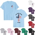 thumbnail image 5 of idosla 250 Anniversary USA Shirt Women's Short Sleeve T-Shirt Patriotic American Flag Eagle Tops 1776-2026 Tshirt Gifts (Dark Gray, M), 5 of 9