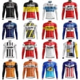 thumbnail image 2 of Jersey de ciclismo retro de manga larga para hombre, de varios estilos, de polar de invierno, para montar en bicicleta, París, Roubaix, Brooklyn, Ford, Faema, Molteni, 2 of 5