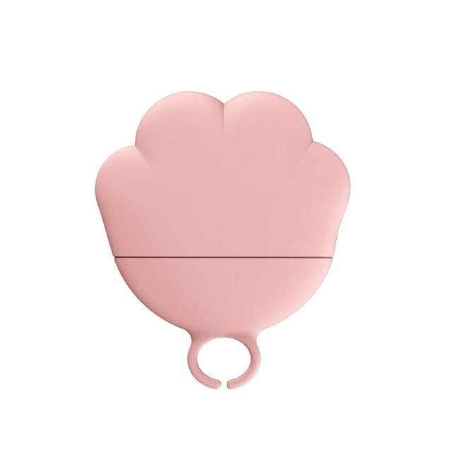 Trayknick Pet Canned Spoon Adorable Lovely Paw Design Multifunctional Wide Application Tableware Tool Silicone Cat Food Can Lid Cover Spoon for Kitten