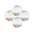 thumbnail image 7 of 13 Inch Round Placemats Set of 4, Thanksgiving Pumpkins Non Slip Heat Insulation PP Table Mats, Fall Eucalyptus Leaves Autumn Country Washable Place Mats for Kitchen Dining Party Table Decor, 7 of 7