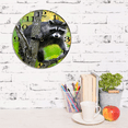 thumbnail image 4 of Kurmntregon Raccoon In a Tree Wall Clock Animal Desk Kitchen Decor Decorative Battery Operated Clocks For Living Room Bedroom Bathroom Farmhouse Shop Hotel Round 10", 4 of 7