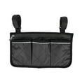 thumbnail image 2 of Bolsa lateral para scooter, silla de ruedas multifuncional, reposabrazos para silla de ruedas, bolsa colgante para andador, bolsa de almacenamiento, rendimiento confiable, 2 of 8