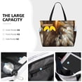thumbnail image 3 of Fotbe Funny Bald Eagle Bolsa de Viaje para Playa - Resistente al Agua, Bolsa Tote de Gran Capacidad y Ligera con 7 Bolsillos para Mujeres y Hombres, 3 of 7