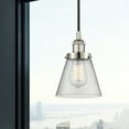 thumbnail image 6 of 616-1PH-AB-G62 Innovations Lighting Cone - 1 Light Mini Pendant In Industrial Style-9.5 Inches Tall and 6.25 Inches Wide-Antique Brass Finish-Clear, 6 of 7