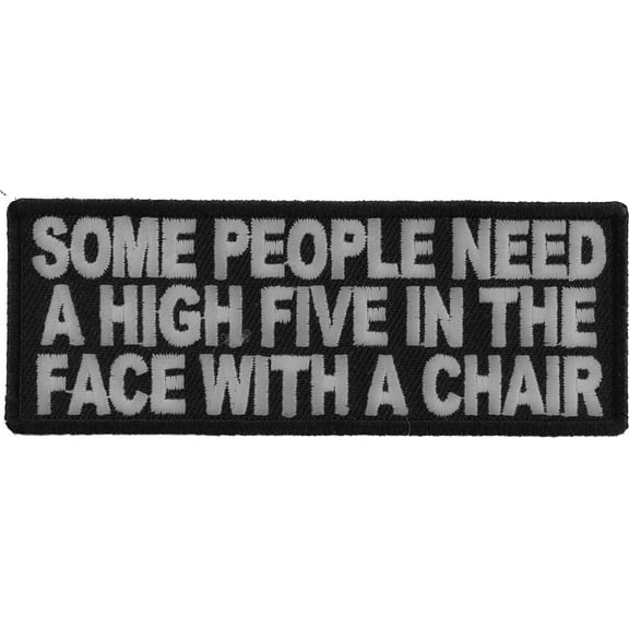 Some People Need A High Five Funny Iron on Patch