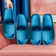 thumbnail image 4 of Sandalias Chanclas Chanclas Suave Antideslizante para Verano Playa Mar ( 36-37 ) Azul, 4 of 6
