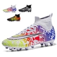 thumbnail image 2 of Zapatillas de fútbol para hombre, zapatos de fútbol, botas de fútbol, entrenamiento de hierba, zapatillas de partido, ultraligeras, antideslizantes, puntas largas, Unisex, 2 of 5