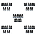 thumbnail image 2 of bedienty 5 Paires de Manchons de Doigts pour Téléphone Portable, Réutilisables, Ultrafins, Tricotés, Résistants à la Transpiration, Bleus, 5 Ensembles, 2 of 6