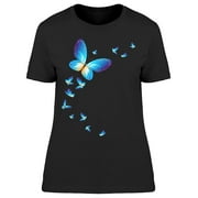 Soft Color Girly Butterflies Tee Women's -Image by Shutterstock