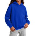 thumbnail image 3 of Abcomgle Girls Graphic Hoodies 7-8 Cute Fleece Hooded Girls Sweatshirt Trendy Long Sleeve Pullover Sweatshirts for Girls Y2k Fall Kids Sweaters Girls, 3 of 8