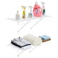 thumbnail image 2 of 3 ft Wall Mounted Wire Shelf Kit Set of 2 Heavy Duty Carbon Steel Hanging Shelf with PVC Dip Coating for Closet Bedroom Office Pantry, 2 of 10