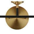 thumbnail image 7 of JONATHAN Y Caleb 22" 3-Light Contemporary Transitional Iron/Glass LED Vanity Light, Brass Gold/Black/White, 7 of 7