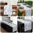 thumbnail image 6 of Blue White Spring Floral Table Runner 48 Inches Long, Summer Botanical Birds Kitchen Coffee Dining Table Decoration for Home Party Birthday Wedding Home Decor 13x48 Inches, 6 of 8