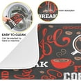 thumbnail image 5 of Coffee Theme Beans Dish Drying Mat for Kitchen Counter 16 x 18 Inch Absorbent Microfiber Dry Dishes Mats Drainer Mat Dish Drying Pad for Countertops, 5 of 7