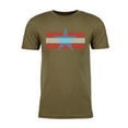 thumbnail image 2 of Men's Stars and stripes 4th of July T-shirts, Men's Graphic T-shirts - Olive Drab MH200PATRIOT S15 2XL, 2 of 3