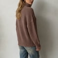 thumbnail image 5 of XUNKUSGA Womens Turtleneck Sweater Classic Solid Color Chunky Knit Pullover Sweaters Loose Casual Long Sleeve Fall Winter Tops Soft Warm Cozy Sweaters for Women Daily Wear,Size M, 5 of 6