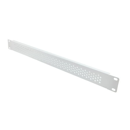 NavePoint 1U Blank Rack Mount Panel Spacer for 19 Inch Server Rack and Network Cabinet – Blank Spacer Panel Rackmount, Perf, White