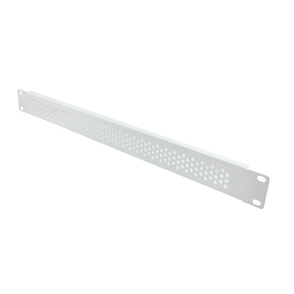NavePoint 1U Blank Rack Mount Panel Spacer for 19 Inch Server Rack and Network Cabinet – Blank Spacer Panel Rackmount, Perf, White