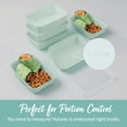 thumbnail image 5 of Bentgo Prep - 20-piece 1-compartment Reusable Meal Containers With Lids  & Bpa Free Materials Durable Microwave Freezer Dishwasher Safe To Go Food Storage (mint), 5 of 7