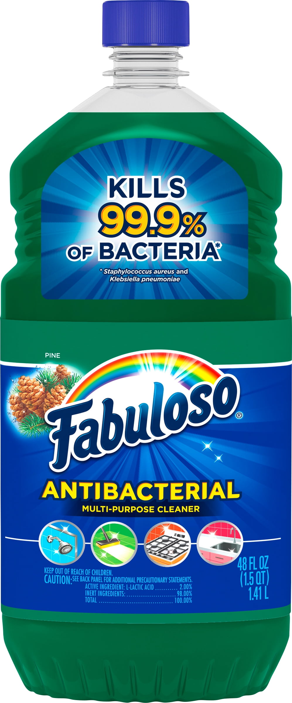 Fabuloso Liquid All Purpose Cleaner, Antibacterial Pine, 48 fl oz