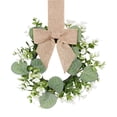 thumbnail image 2 of Mini Eucalyptus Christmas Wreath Small Christmas Wreath Christmas Wreaths for Front Door Artificial Small Hanging Wreath with Bow for Cabinet Door Chair Back Party Decor 1Pcs, 2 of 6
