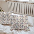 thumbnail image 7 of Waterproof Throw Pillow Covers Set of 2, 26x26 Inch Pink Blue Hydrangea Decorative Pillowcases Outdoor Pillow Slip Cushion Covers Set for Couch Tent Spring Summer Botanical Flowers, 7 of 7