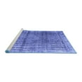 thumbnail image 2 of Ahgly Company Machine Washable Indoor Square Persian Blue Traditional Area Rugs, 7' Square, 2 of 4