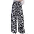 thumbnail image 2 of Gaecuw Palazzo Pants for Women Dressy Plus Size Regular Fit Long Pants Lounge Trousers Sweatpants Casual Loose Baggy Yoga Pants High Waisted Summer Ankle Length Workout Pants Striped Athletic Pants, 2 of 7