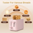 thumbnail image 3 of Maircle 2 Slice Toaster, Bread Toaster With Extra Wide Slots,6 Browning Settings, Defrost/Cancel/Bagel Button For Bagels, Waffles, Bread, 3 of 8
