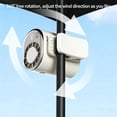 thumbnail image 4 of 2026 Car Clip on Air Conditioner Fan with LED Display, 10W Powerful 360° Rotation Personal Cooling Fan | USB Rechargeable Portable Fan for Car Visor, Backseat Kids, RV, Truck, Office Desk (Black), 4 of 9