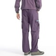 thumbnail image 4 of Stamzod Mens Hiking Pants Fashion Solid Color Outdoor Camping Fishing Pants Casual Loose Jogging Athletic Pants for Men with Pocket Purple M, 4 of 8
