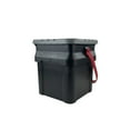Hyper Tough 5 Gallon Heavy Duty Plastic Material Bucket Tote, Black
