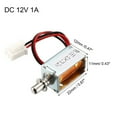 thumbnail image 2 of Uxcell 3mm/90g 0mm/250g Pull Type Mini Solenoid Electromagnet Open Frame Motion Metal Silver Tone 1pcs, 2 of 4