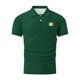 thumbnail image 5 of Blusa y camisa de manga corta con cuello vuelto para hombre, estilo informal, con estampado del Día de San Patricio, botones deportivos, de cedro, de manga corta, con cuello vuelto, de poliéster., 5 of 5