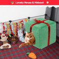 thumbnail image 4 of Christmas Rabbit Bed Large Rabbit House and Hideouts Warm Bunny Hut Cave for Rabbit Bunny Guinea Pig Chinchilla, 4 of 5
