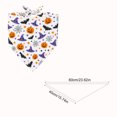 thumbnail image 2 of LACKUST Halloween Dog Bandana & Cat Bandana, Adjustable Tie-On Pet Scarf for Dogs and Cats, Boo Ghost Pumpkin Candy Corn Print, Black, Halloween Costume Accessory, 2 of 6