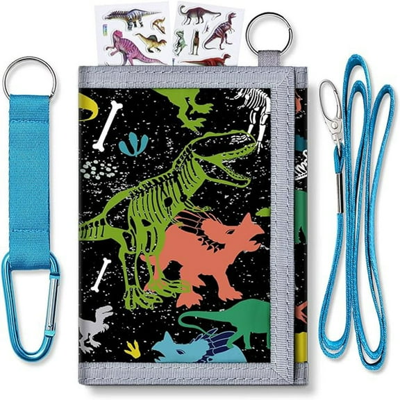 ZLCKids Wallets for Boys With Coin Pocket, Boys Wallets for Kids Ages 4-8,Trifold Wallet Novelty Wallet for Childrens Birthday Gifts