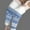 Blue, variant on Flash Sale!Bunenne Fleece Lined Leggings Women Thermal Leggings for Women Autumn Winter Velvet Warm Christmas Retro Printed Home Leggings Winter Pants Winter Leggings for Women Red L