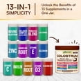 thumbnail image 4 of Parrox Colostrum Powder with 40% IgG, Collagen, Probiotics, Burdock Root,  L-Glutamine, Elderberry, Vitamin C, Vitamin E, Vitamin D3, Inulin, Selenium, Dandelion Root, Zinc, 60 Servings (Chocolate), 4 of 8