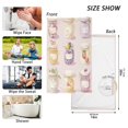 thumbnail image 6 of Yayeee 2 Pack Hand Towels for Bathroom 100% Cotton 16" x 28" Soft Absorbent Kitchen Towel, Purple Jam Jars, 6 of 7