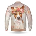 thumbnail image 2 of Happy Mother's Day Basenji with Flower Crown All Over Print 3D Baseball Jacket African Barkless Dog Lover Bomber Jacket Softball - 13004, 2 of 6