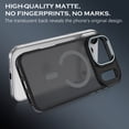 thumbnail image 6 of VENINGO Magnetic Phone Case for iPhone 18 Pro Max / 17 Pro Max Compatible with Mag-safe,Translucent Matte Shockproof Scratch Resistant iPhone 18 Pro Max Case / 17 Pro Max Case，Gray, 6 of 8
