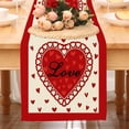 thumbnail image 2 of Valentine's Day Table Flag Festival Love Print Car Doll Pattern Home Decoration Tablecloth Party Atmosphere Decoration Props Table Runners, 2 of 4