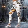 thumbnail image 7 of mgoYE Halloween Womens Leggings Cute Pumpkin Ghost Print PJs Bottoms Causal Soft Long Lounge Pants Sleepwear Women's Leggings Size XL, 7 of 7