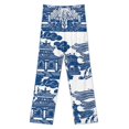 thumbnail image 3 of Blue Willow Chinoiserie Blue And White Porcelain Inspiration. Pajama Pants Breathable with Pockets Pajamas For Lady Vintage Sleeping Pants Bedroom Homewear, 3 of 6
